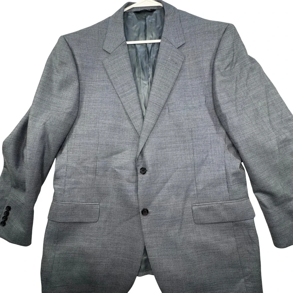 Jos. A. Bank Blazer Mens 46R Blue 100% Wool Signature Collection Professional